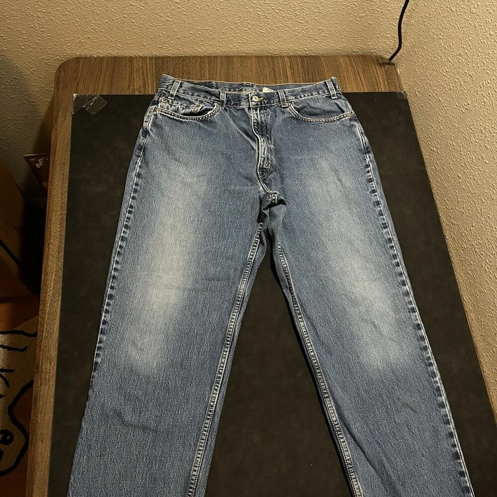 Vintage Levi’s 550 Levi 90s Denim Jeans 36x30 Relaxed Fit Tapered Leg USA Made